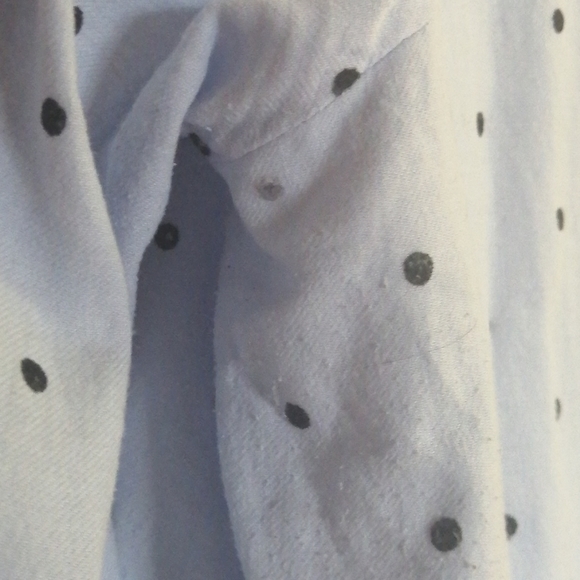 Oversized polka dot peplum shirt - Picture 2 of 2